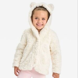 NWT Cat&Jack Teddy Bear Fur Jacket Sz12Mos